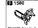 1580A - Bracket, pulley & belt