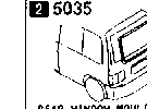 5035 - Rear window mouldings