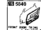 5840 - Front door trims & related parts
