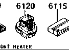 6120 - Heater blower components