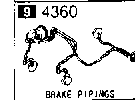 4360A - Brake pipings (w/o antilock brake)
