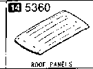 5360B - Roof panels (w/sunroof)