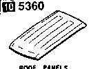 5360 - Roof panels (w/o sun roof)