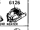 6126 - Rear heater unit components