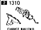 1310AA - Exhaust manifold (3000cc)