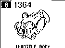 1364A - Throttle body (2300cc)