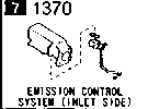 1370AA - Emission control system (inlet side) (3000cc)