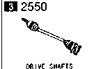 2550A - Rear drive shaft