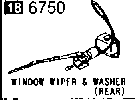 6750A - Window wiper & washer (rear)