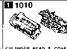 1010AA - Cylinder head & cover (2500cc)