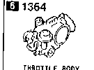 1364A - Throttle body (2000cc)