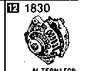 1830AA - Alternator (2500cc)
