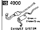 4000AA - Exhaust system (2500cc)