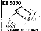 5030A - Front window mouldings