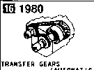 1980A - Transfer gears (automatic transmission) (4wd)
