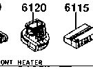 6120 - Heater blower components