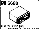 6680 - Audio systems (radio & tape deck)