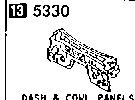 5330A - Dash & cowl panels