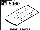 5360A - Roof panels (w/o sunroof)