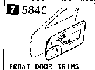 5840A - Front door trims & related parts